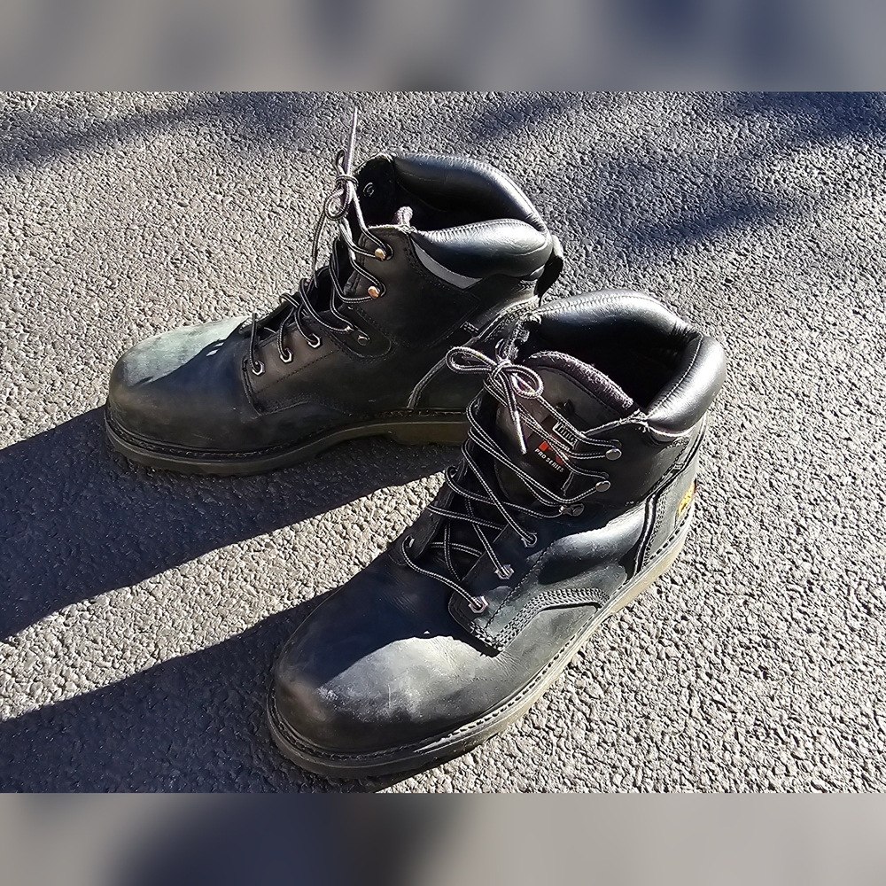 Timberland steel toe black pro